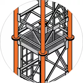 Конструкция опорная четырехгранная